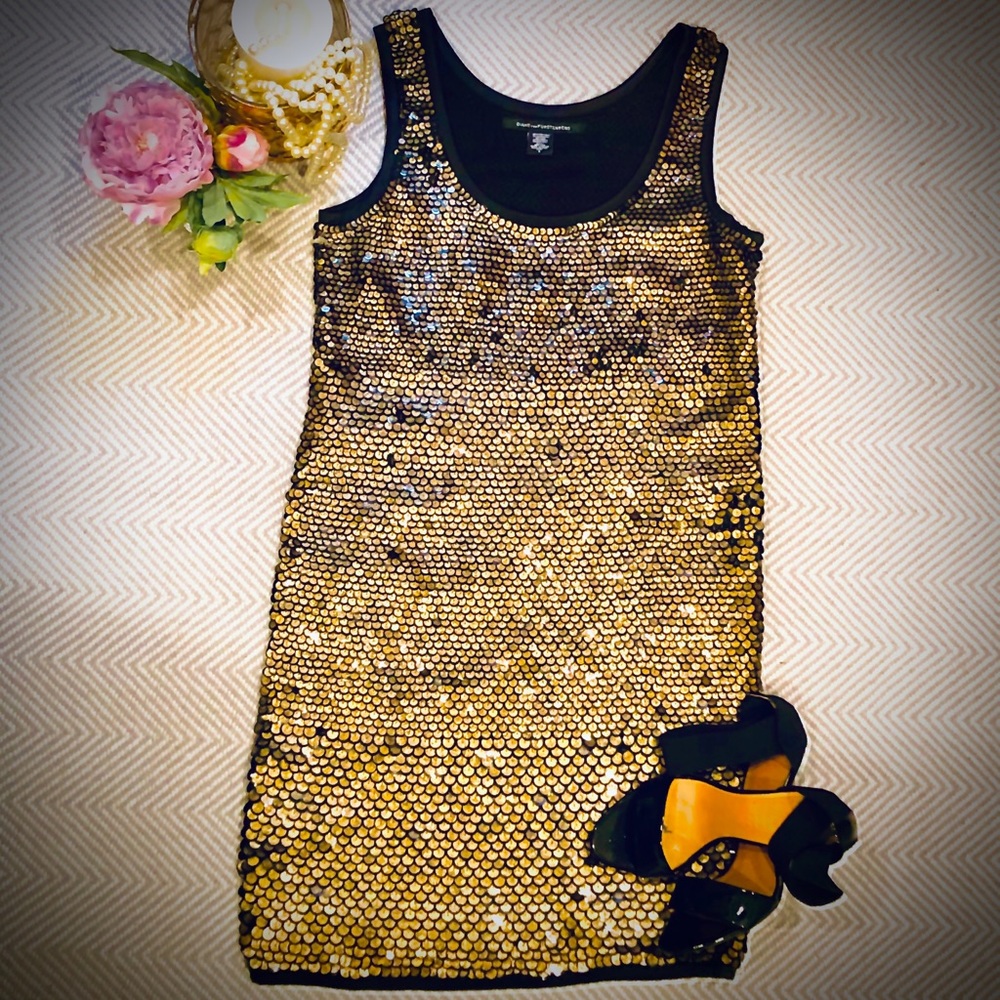 Diane von Furstenberg sequin shift dress